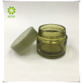 Pot cosmétique en verre vert givré 100g 20g 50g conteneur de crème cosmétique